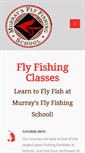 Mobile Screenshot of murraysflyfishing.com